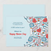 Éléments de soins infirmiers Bonne carte de jour p (Devant / Derrière)