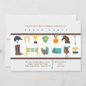 Eléments équestres Derby Party Invitation (Devant)