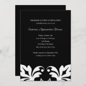 Eléments floraux Invitation d'une entreprise/d'une (Devant / Derrière)