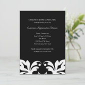 Eléments floraux Invitation d'une entreprise/d'une (Debout devant)