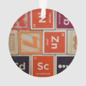 Éléments périodiques Science du zinc (dos)