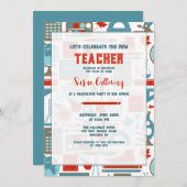 Éléments scolaires Professeur Invitations de la fê (Devant / Derrière)