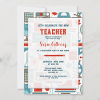 Éléments scolaires Professeur Invitations de la fê