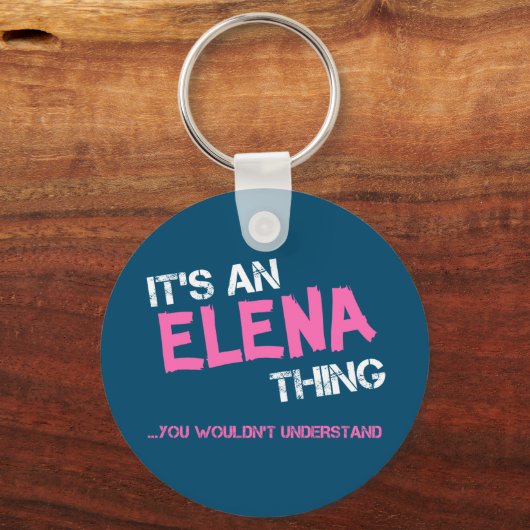 Elena ding dat je niet zou begrijpen sleutelhanger (Voorkant)