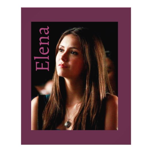 Elena Gilbert Foto Afdruk (Voorkant)