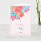 Elena Greek Orthodox Baptism Church Programme Programma (Voorkant)