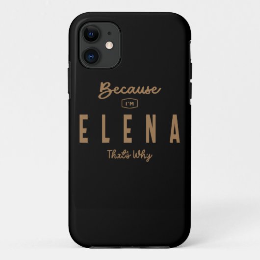 Elena Name Persoonlijke Birthday Name Elena Case-Mate iPhone Case (Achterkant)