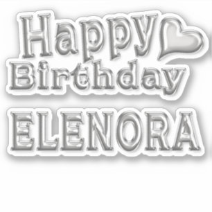 Elenora Happy Birthday Autocollants