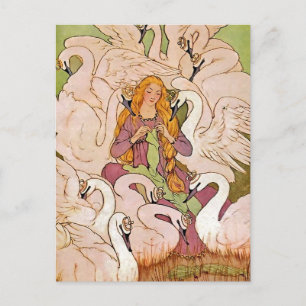 Elenore Abbott La Carte Postale Des Cygnes Sauvage