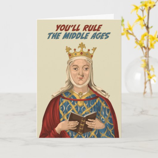 Eleonora van Aquitanië heerst over de Middeleeuwen Kaart (Gele Bloem)