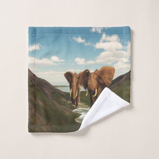 Eléphant (Gant de toilette)