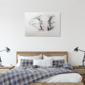 Elephant 2011 canvas afdruk (Insitu (Slaapkamer))