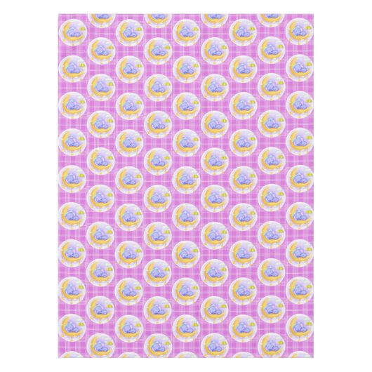 Eléphant à nappes violettes (Devant)