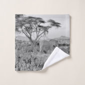 Eléphant à Samburu (Gant de toilette)