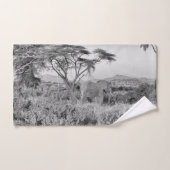 Eléphant à Samburu (Serviette à main)