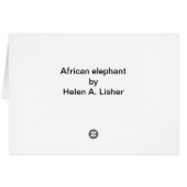 éléphant africain (Dos Horizontal)