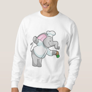 Elephant als Chef met zoutschudder Trui