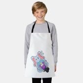 Elephant als fietser met motorfiets.PNG Schort (Gedragen)