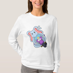 Elephant als fietser met motorfiets.PNG T-shirt