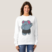 Elephant als handballspeler met handbal trui (Voorkant volledig)