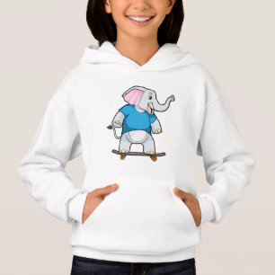 Elephant als Skater met Skateboard