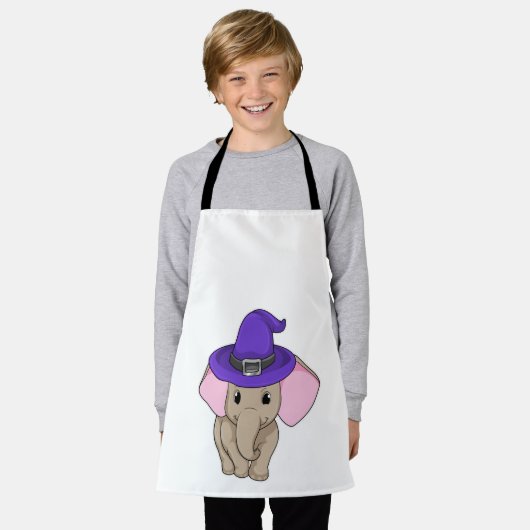 Elephant als wizard schort (Gedragen)