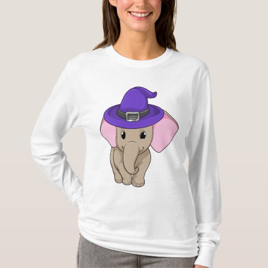 Elephant als wizard t-shirt (Voorkant)
