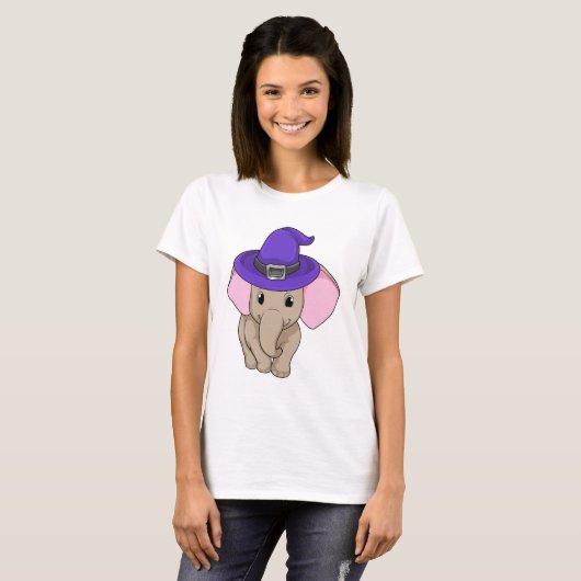 Elephant als wizard t-shirt (Voorkant volledig)