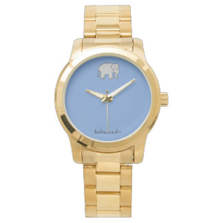 Elephant Ambassador Gold metal watch Horloge