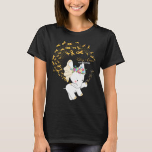 Elephant Amber Ribbon Bijlage Kanker Bewustheid  T-shirt