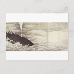 Elephant and Whale (diptych) van Ito Jakuchu Briefkaart