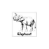 ELEPHANT ANIMAAL RUBBER STEMP 	RUBBERSTEMPEL (Afrduk)