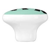 Elephant Animal Abstract Decorative Patterns Keramische Knop (Zijkant)