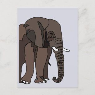 Elephant Animal Art Briefkaart