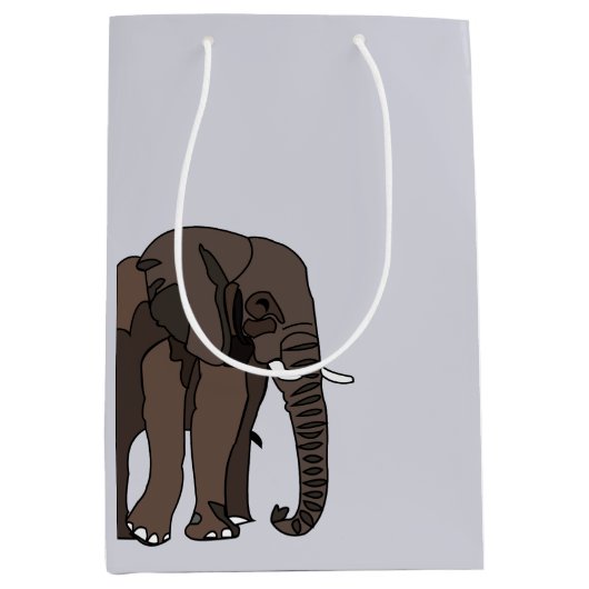Elephant Animal Art Medium Cadeauzakje (Voorkant)