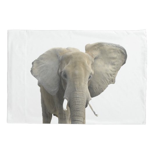 Elephant Animal Specified Name Kussensloop (Achterkant)