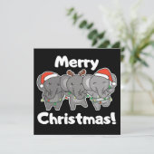 Éléphant Animaux de Noël Éléphants Invitation Joye (Debout devant)
