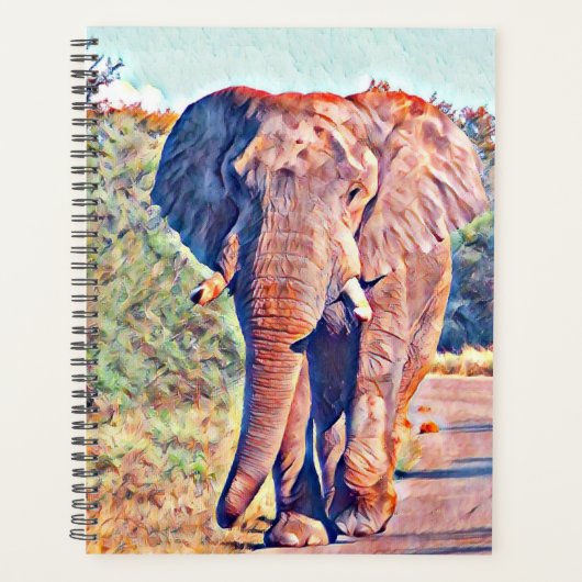 éléphant aquarell (Devant)