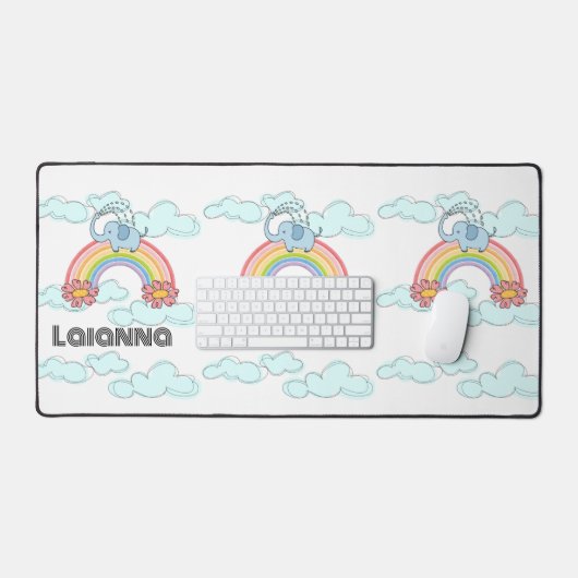 Eléphant Arc-en-ciel Mat (Clavier et souris)