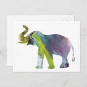 Elephant Art Briefkaart (Voorkant / Achterkant)