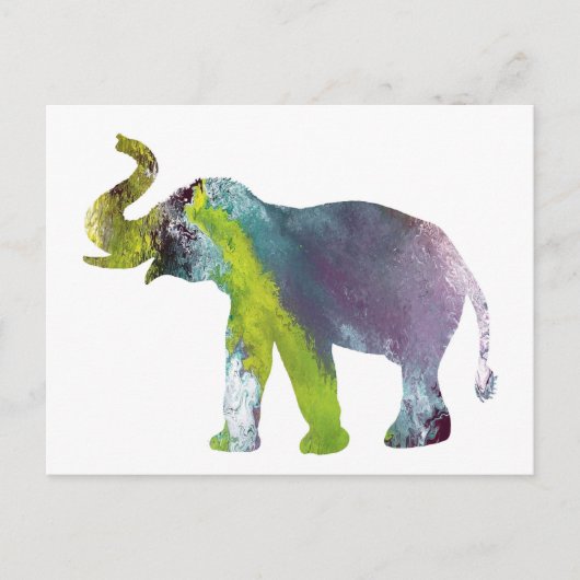 Elephant Art Briefkaart (Voorkant)
