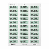 ELEPHANT ART Return Address Label (Full Sheet)