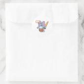 Elephant as Cook with Rolling pin & Dough Ronde Sticker (Tas)