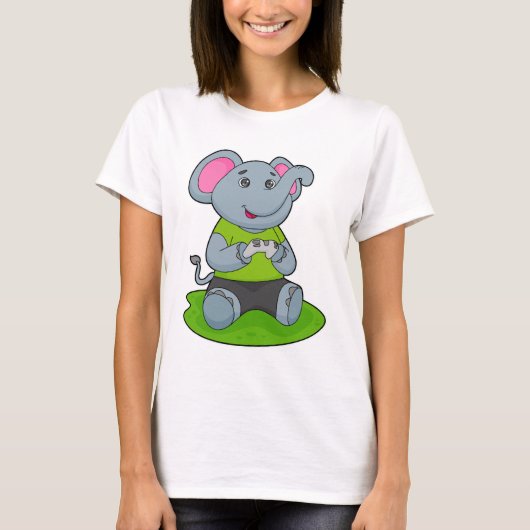 Elephant as Gamer T-shirt (Voorkant)