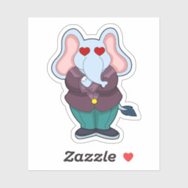 Elephant as Groom with Suit.PNG Sticker