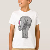 Elephant as Hairdresser with Comb T-shirt (Voorkant)