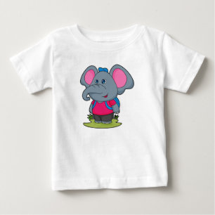 Elephant as Hiker with Backpack
