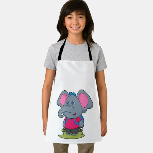 Elephant as Hiker with Backpack Schort (Insitu)