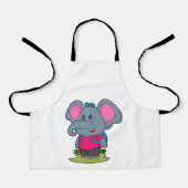 Elephant as Hiker with Backpack Schort (Voorkant)