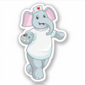 Elephant as Nurse with Medicine Sticker (Voorkant)
